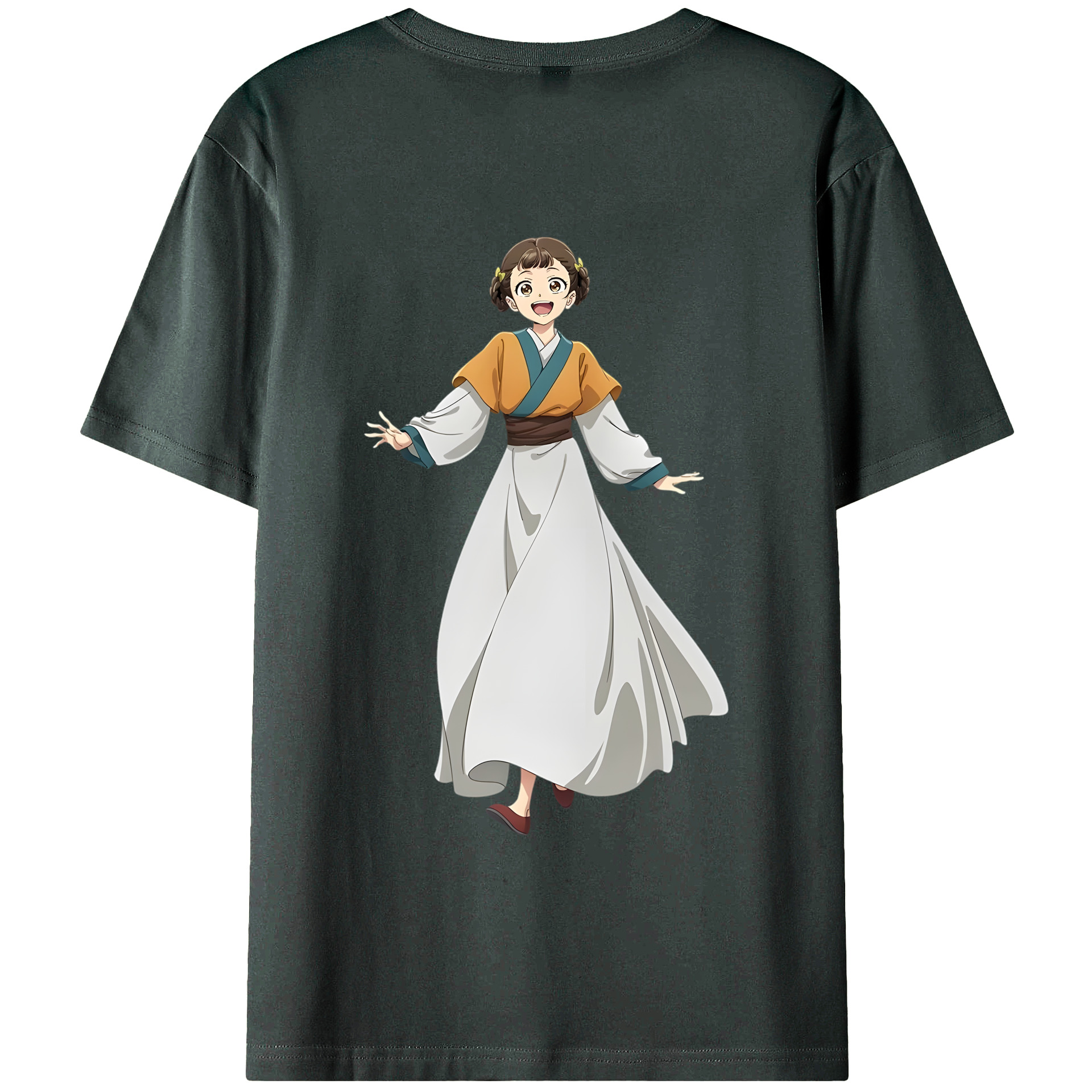 （画像用） 薬屋のひとりごと The Apothecary Diaries 綿100％ メンズ半袖Tシャツ（バックプリント） 通気性